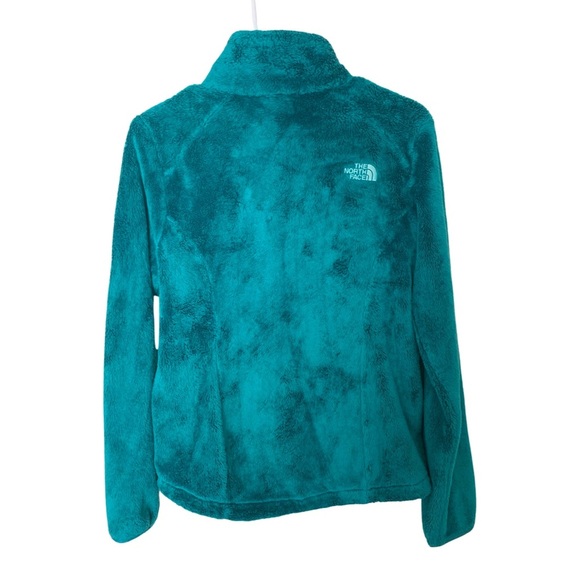 The North Face Green Fuzzy Full Zip Jacket Women’s Size Small - Picture 2 of 12